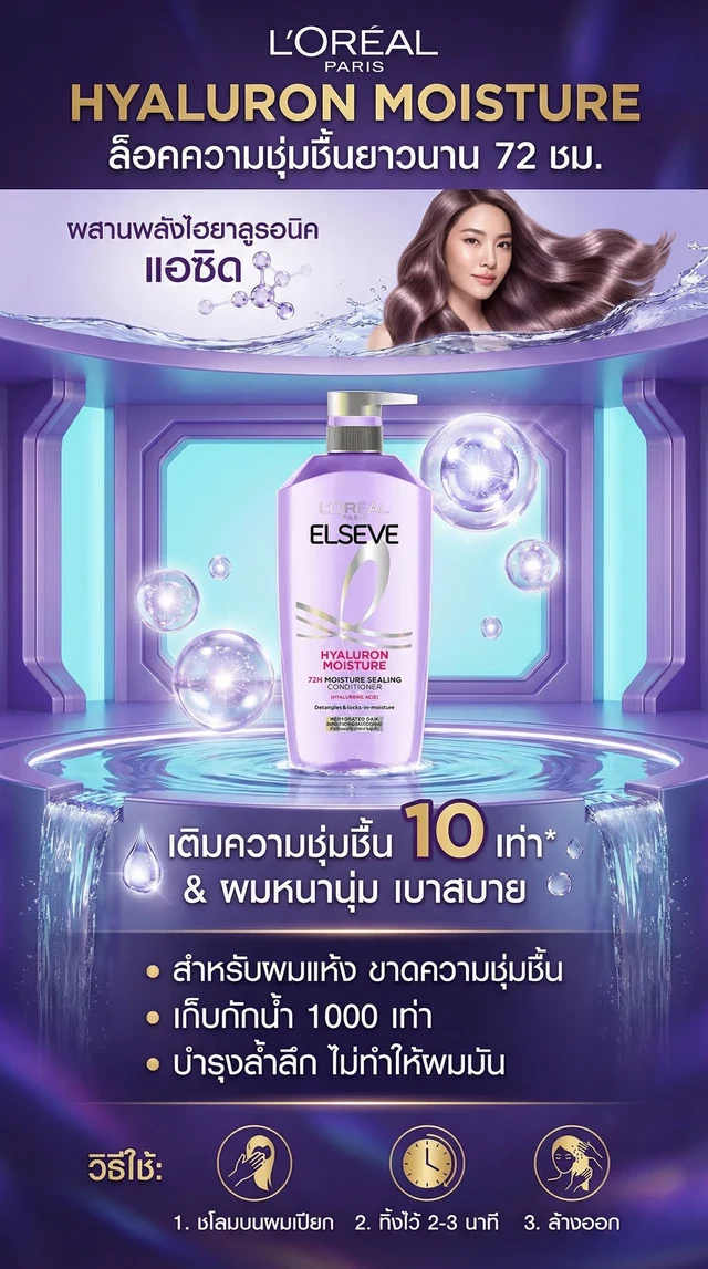 ลอรีอัล คอนดิชั่นเนอร์ไฮยาลูรอน 375มล