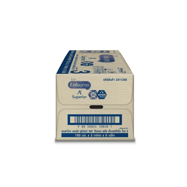 ENFAGROW A PLUS UHT MILK SUPERIOR 3 180 ML PACK 24