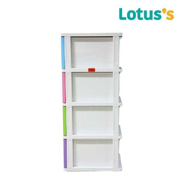 โลตัสตู้ลิ้นชักทรงสูง สีคัลเลอร์ฟูล ลิ้นชัก 4 ชั้น