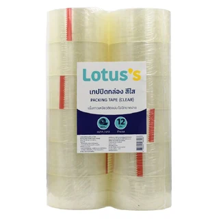 โลตัส เทปกาวสีใส 48MMX45หลา แพ็ค12