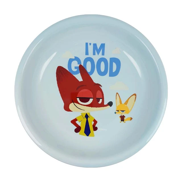 MOMENTO CERAMIC PLATE BOWL ZOOTOPIA 4 PCS (ASSORTED)