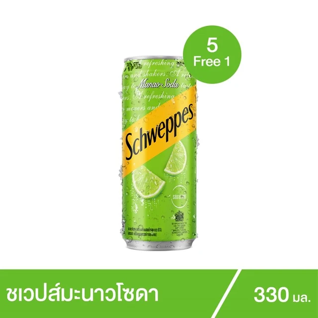 SCHWEPPES MANAO SODA 330ML.X6