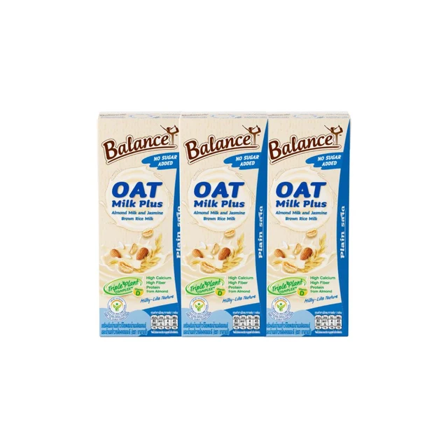 4CARE BALANCE OAT MILK PLUS PLAIN 180 ML PACK 3