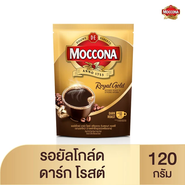 MOCCONA ROYAL GOLD DARK ROAST 120G.