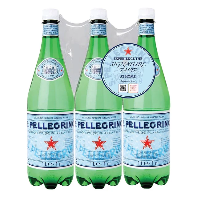 S.PELLEGRINO SPARKLING MINERAL 1000ML X3