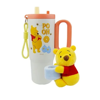 โมเมนโต แก้วน้ำสเตนเลส + ตุ๊กตาหมีพูห์ 700 มล.