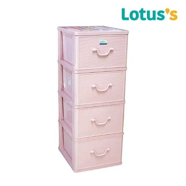 LOTUSS DRAWER CABINET PINK PASTEL 4 LAYER