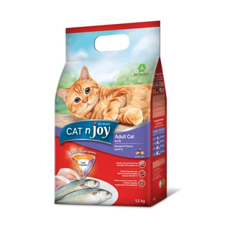 CAT N JOY ADULT CAT MACKEREL 1.2 KG.