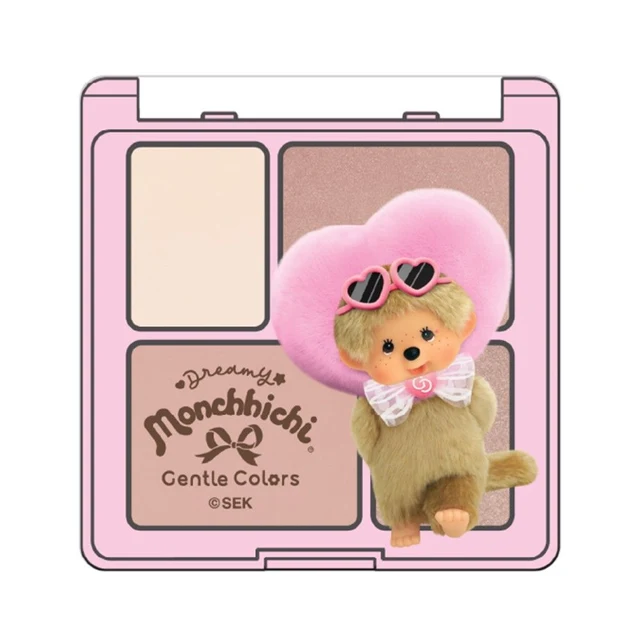 GENTLE COLORS X MONCHHICHI BLUSH PALETTE 04 DEEP NEUTRAL 7 G