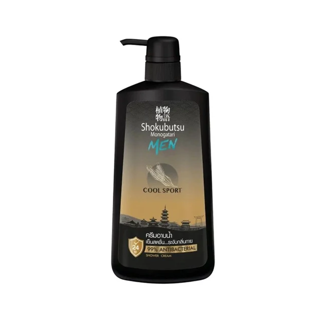 SHOKUBUTSU SHOWER CREAM MEN COOL SPORT 400 ML.