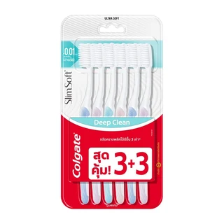 คอลเกตแปรงสีฟัน สลิมซอฟท์ ดีพคลีน แพค6