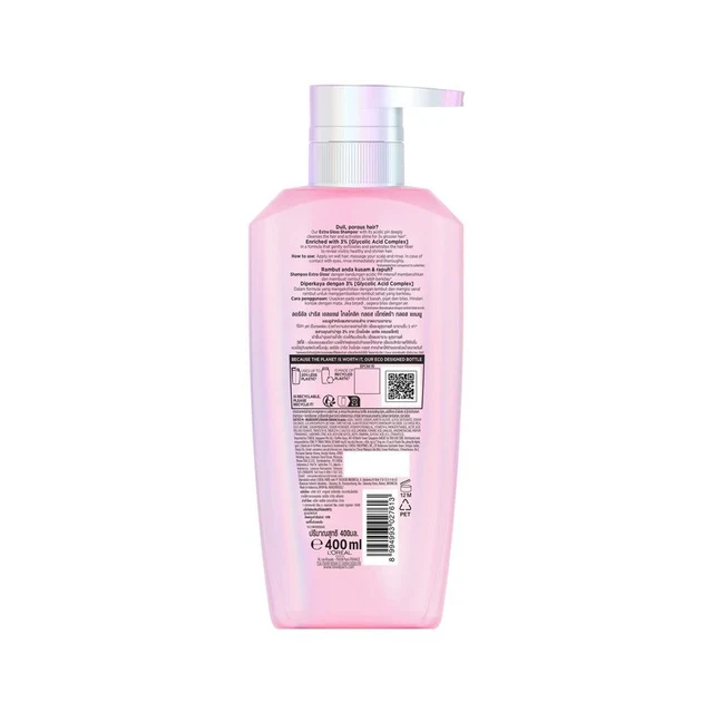 LOREAL ELSEVE GLYCOLIC GLOSS SHAMPOO 400 ML