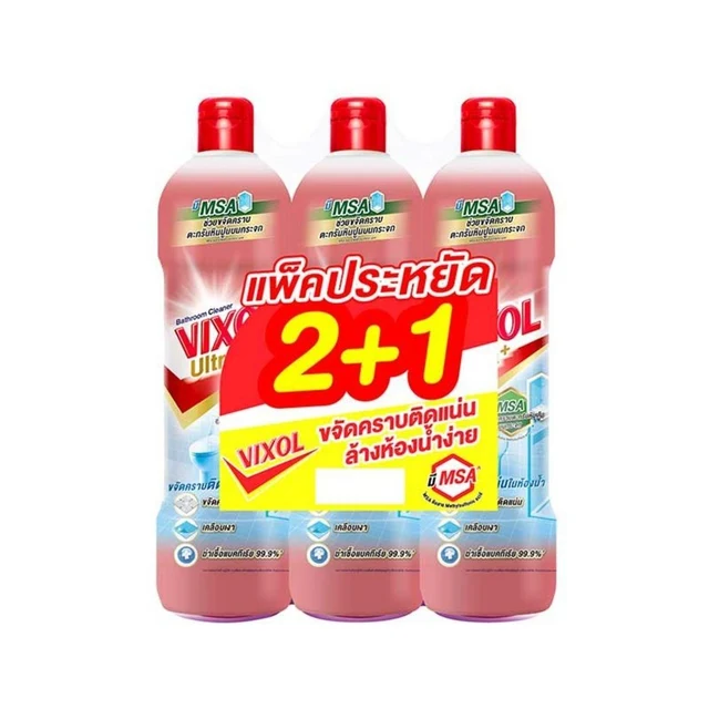 VIXOL BATHROOM ULTRAPLUS+SAKURA FRESH SCENT 800 ML PACK 2+1