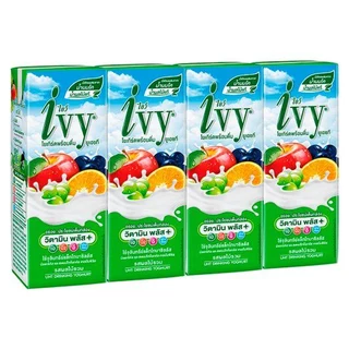 IVY DRINKING YOGHURT MIXED FRUIT 180 ML PACK 4