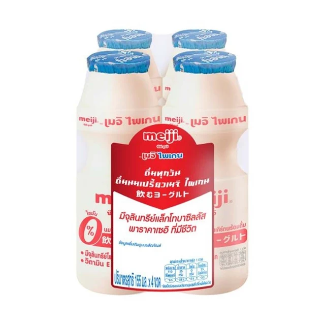 เมจิ ไพเกน นมเปรี้ยว ธรรมชาติ 155 มล. แพ็ค 4
