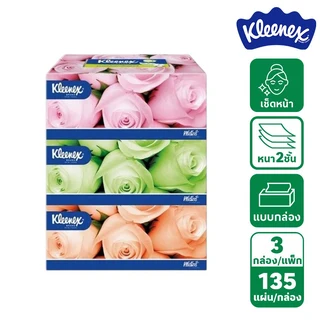 KLEENEX FLORAL 135 SHEETS PACK 3