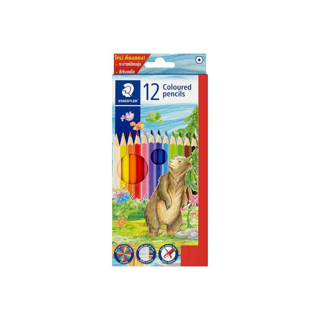 สเต็ดเล่อร์ ดินสอสียาว 12 สี (คละแบบ)
