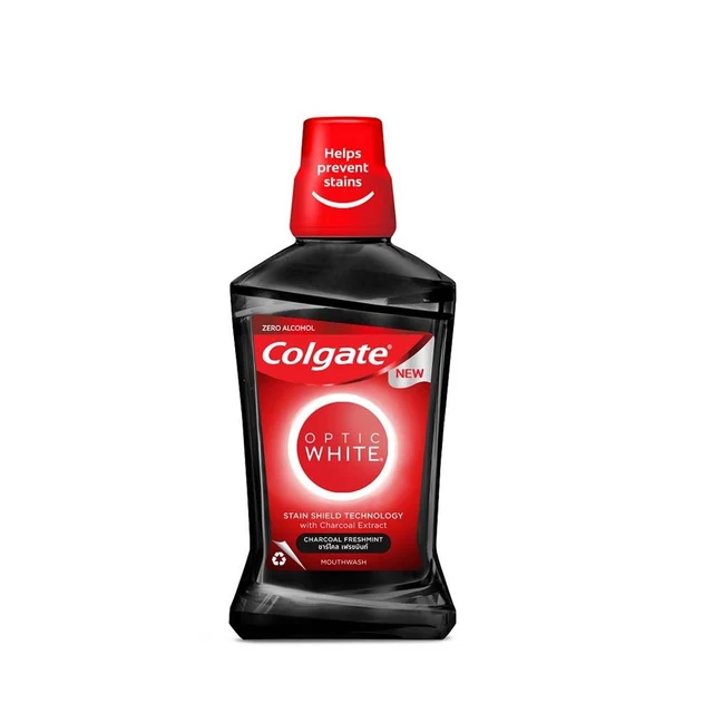 COLGATE MW OPTIC WHITE CHARCOAL 500ML