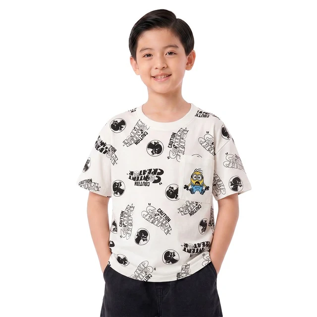 MESTYLE UNIVERSAL เสื้อลาย MINIONS สีขาว ไซซ์ 5