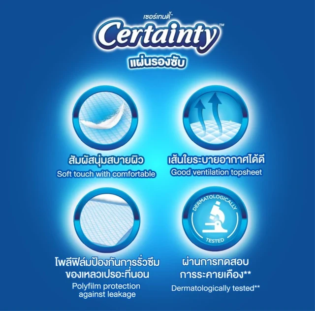 CERTAINTY BED SHEET L-XL 10 PCS