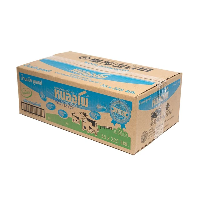 NONGPHO UHT MILK PLAIN MILK 225 ML PACK 36
