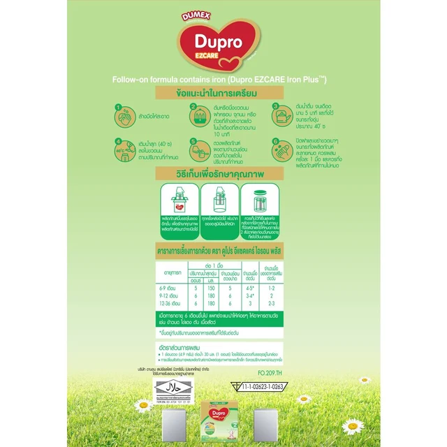 DUMEX DUPRO EZCARE IRON PLUS STEP 2 1650G.