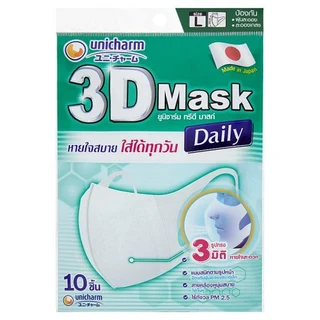 UNICHARM 3D MASK DAILY L 10 PCS