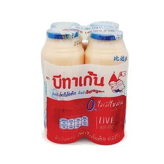 บีทาเก้น นมเปรี้ยว สูตรพร่องมันเนย 140 มล. แพ็ค 4