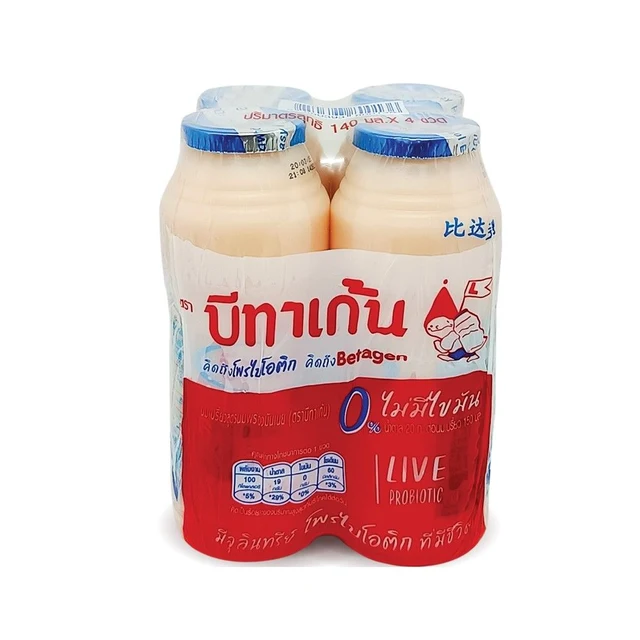 บีทาเก้น นมเปรี้ยว สูตรพร่องมันเนย 140 มล. แพ็ค 4