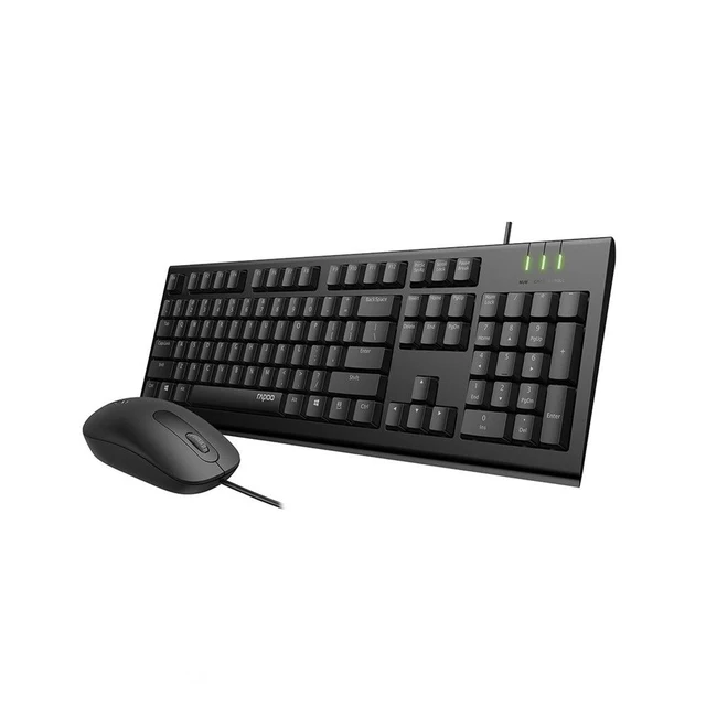 RAPOO WIRED MOUSE KEYBOARD#X130PRO BLACK