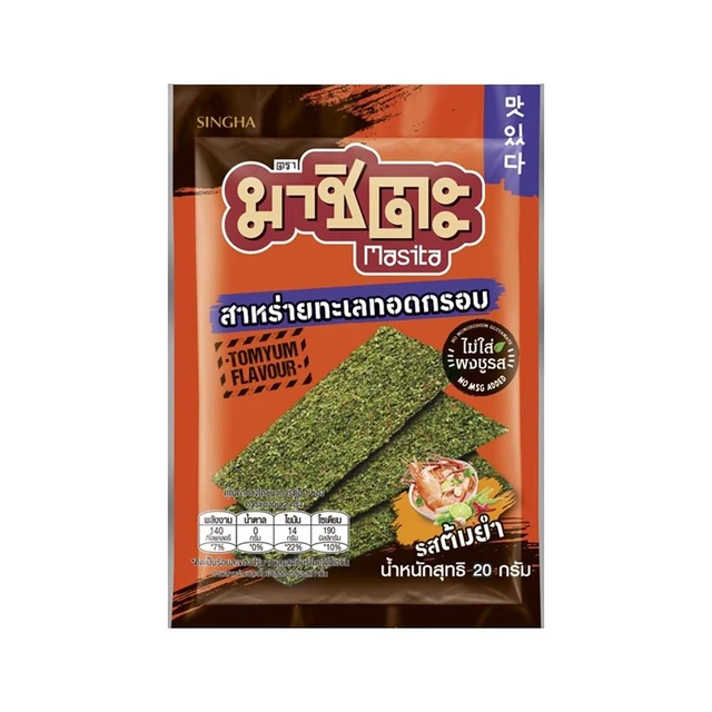 MASITA SEAWEED TOM YUM FLAVOUR 20 G.