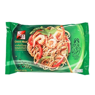 เอสแอนด์พี สปาเก็ตตี้กุ้งพริกไทยดำแช่แข็ง 240 กรัม