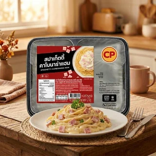 ซีพี สปาเก็ตตี้คาโบนาร่าแฮมแช่แข็ง 210 กรัม
