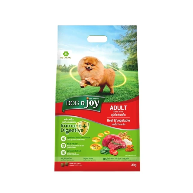DOG N JOY DOG ADULT SMALL BREED BEEF AND VEGETABLE 3 KG