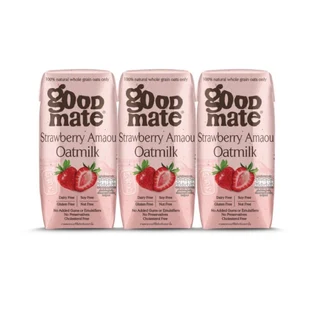 GOODMATE OAT MILK STRAWBERRY 180 ML PACK 3