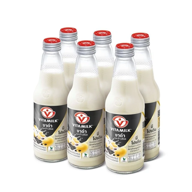VITAMILK SOY MILK DOUBLE BLACK SESAME 300 ML PACK 6