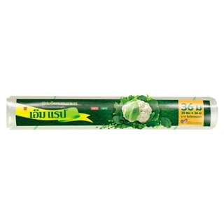 M WRAP ฟิล์มถนอมอาหารม้วนเปลือย 30X36ซม
