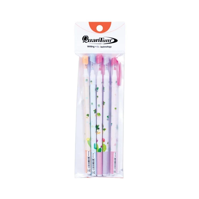 QUANTUM ปากกาสเก็ตแฟนซีแคคตัส หลายสี 0.6 มม แพ็ค 5