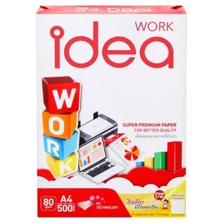 IDEA WORK กระดาษถ่ายเอกสารA4 80G 500SH