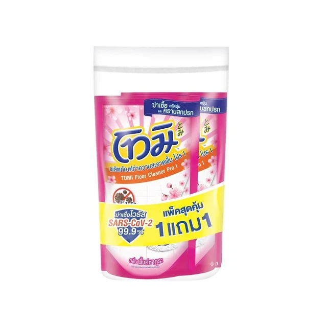 TOMI FLOOR CLEANER PRINKSAKURA 600ML 1+1