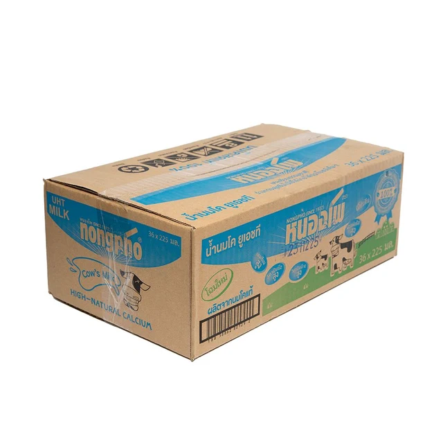 NONGPHO UHT MILK PLAIN MILK 225 ML PACK 36