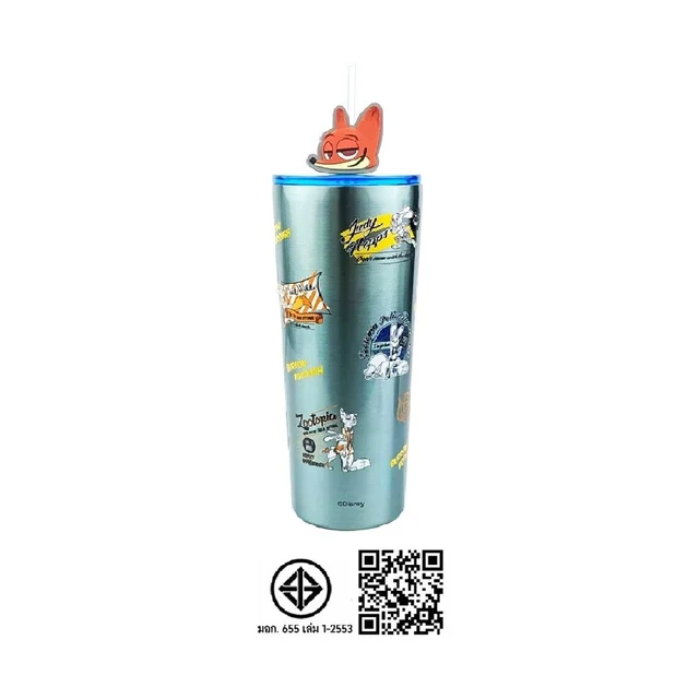 MOMENTO TUMBLER STAINLESS ZOOTOPIA BLUE 700 ML