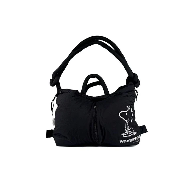 MOMENTO SHOULDER BAG WOODSTOCK BLACK