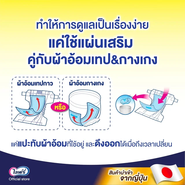 LIFREE SUB PAD NIGHT 30PCS.