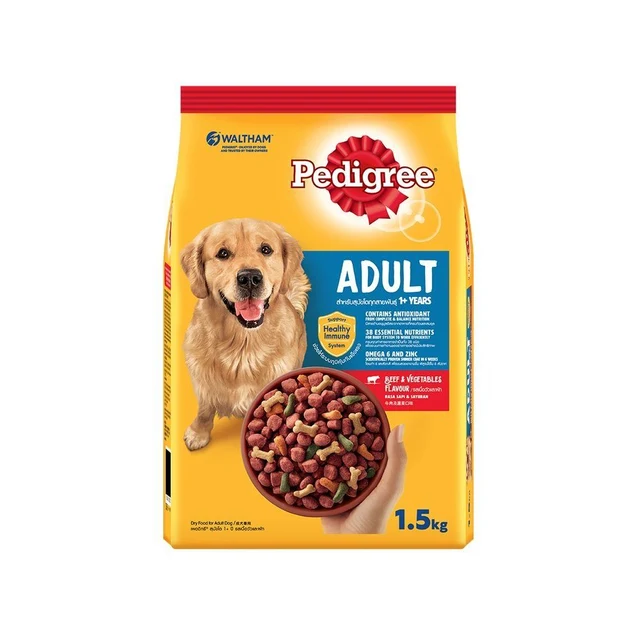 PEDIGREE DOG FOOD BEEF VEGETABLE 1.5 KG.