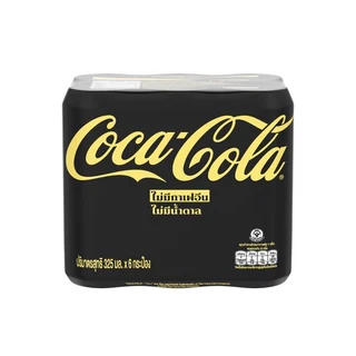 COKE ZERO ZERO 325 ML PACK 6