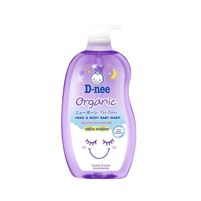D-NEE ORGANIC HEAD AND BODY BABY WASH SWEET DREAM 750ML.