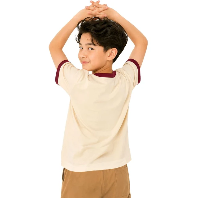 MESTYLE T-SHIRT PRINTED PREPPY SPORT CREAM SIZE 12