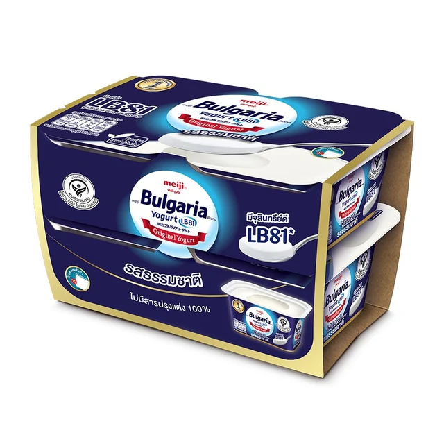 MEIJI BULGARIA YOGURT PLAIN 110 G PACK 4