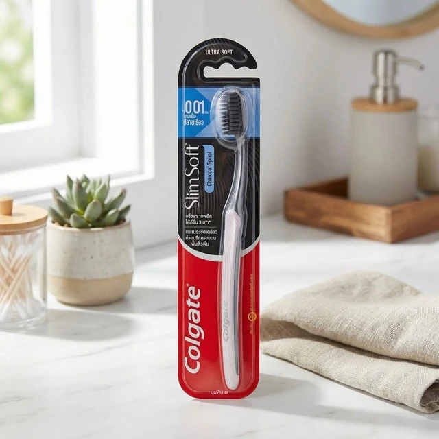COLGATE SLIM SOFT CHARCOAL SPIRAL P.1